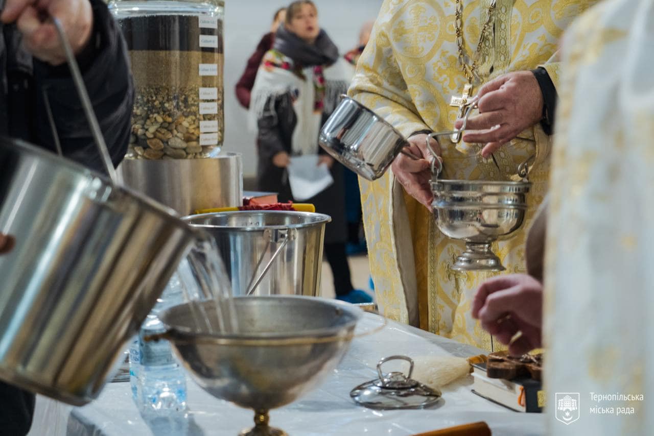 У Тернополі відбувся чин освячення води на водопровідних насосних станціях